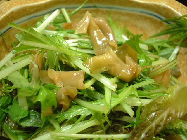 京菜とザーサイのサラダ
